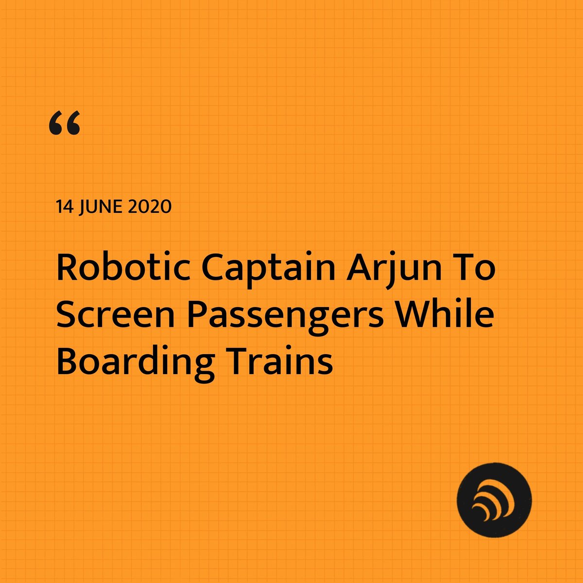 covidwire_in's tweet photo. Robotic ''CAPTAIN ARJUN'' has been launched to intensify the passenger screening by Pune RPF at stations.
It is equipped with a motion sensor, multiple AI cameras, a sanitizer, a mask dispenser, and also does thermal screening.
Source : @ndtv
#covid19news #covidwire #news https://t.co/UdxKBQZC2T