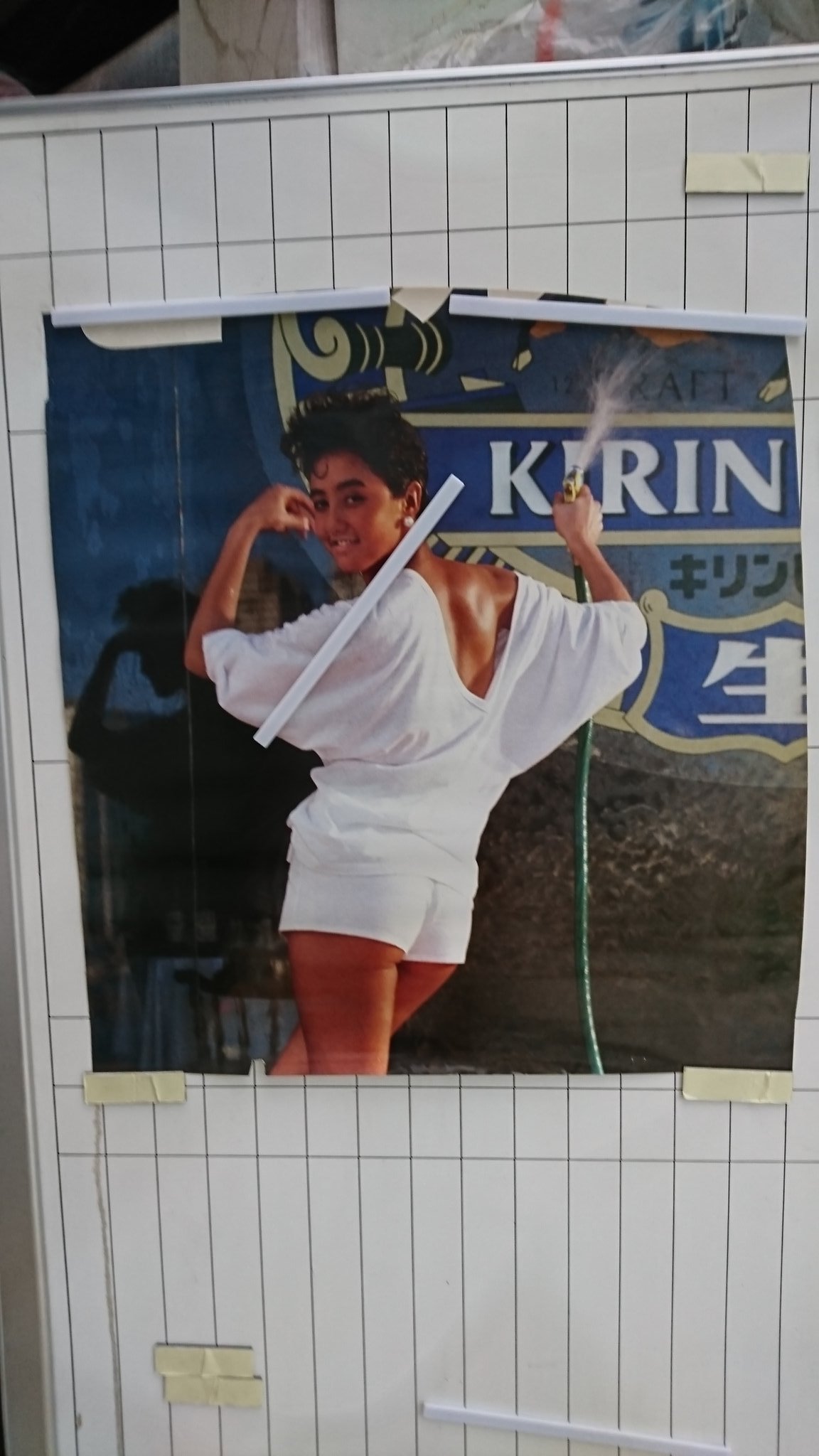 L00006487/□ポスター/100サイズ「セリア・キャロン/資生堂サンフレア」