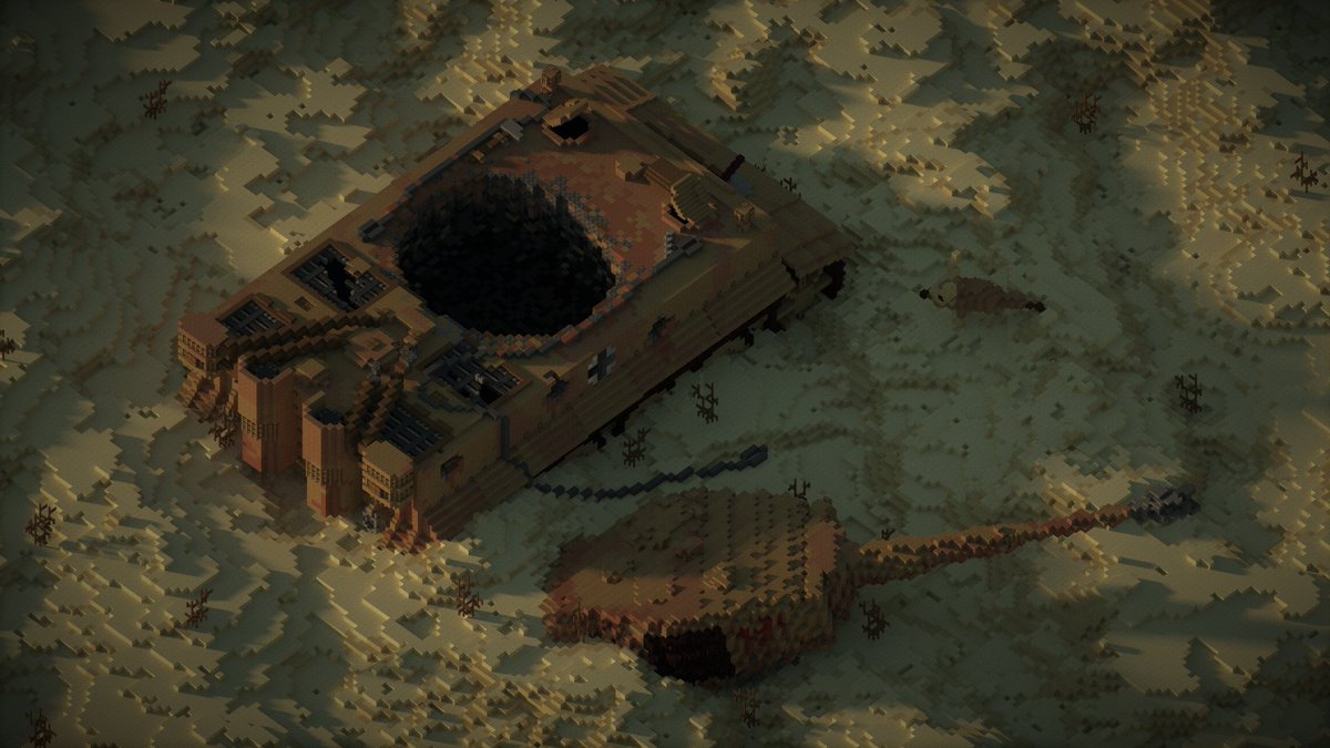 MinecraftRepro (@reprominecraft) on Twitter photo A curious desert fox inspects the remnants of a Tiger tank, partially buried in desert sand.
Built for <a href="/CraftyFoxe/">CraftyFoxe</a>'s tank diorama competition! Check it out on PMC: planetminecraft.com/project/knocke…
Built on <a href="/BuildersRefuge/">Builder's Refuge</a>
#Minecraft #minecraft建築コミュ A curious desert fox inspects the remnants of a Tiger tank, partially buried in desert sand.
Built for <a href="/CraftyFoxe/">CraftyFoxe</a>'s tank diorama competition! Check it out on PMC: planetminecraft.com/project/knocke…
Built on <a href="/BuildersRefuge/">Builder's Refuge</a>
#Minecraft #minecraft建築コミュ