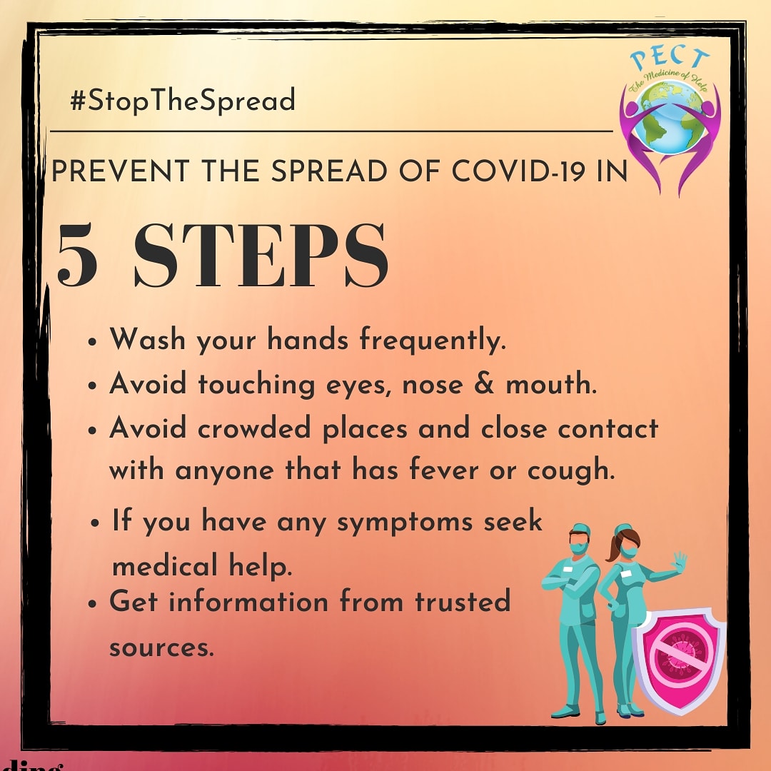 PECT_NGO's tweet photo. Corona is a worldwide problem today. Step up your daily hygiene and we can fight #Covid_19 together. Follow 5 simple steps and reduce your chances of infection.
.
.
.
#PECTNGO #coronavirus #CoronavirusPandemic #Awareness #SocialDistancing #IndiaFightsCorona #publichealth #WHO https://t.co/J7IoGwrmyr