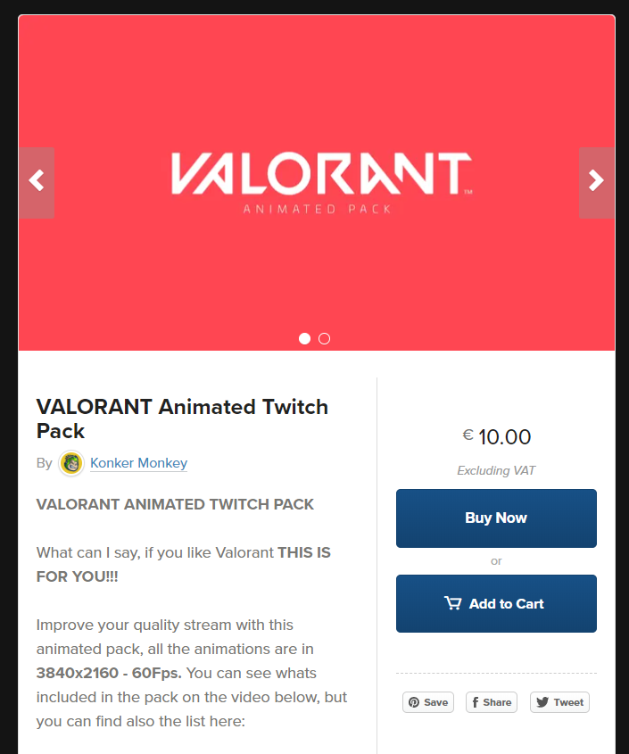 KonkerMonkey's tweet photo. For limited time, buy your #Valorant twitch pack for only 10€ here: https://t.co/ZjYFFOfLGL 😱

Promo available until 20.06.20 🙊
#valorantanimation #valorantdesign #valorantpack https://t.co/bU0qoX8lwd