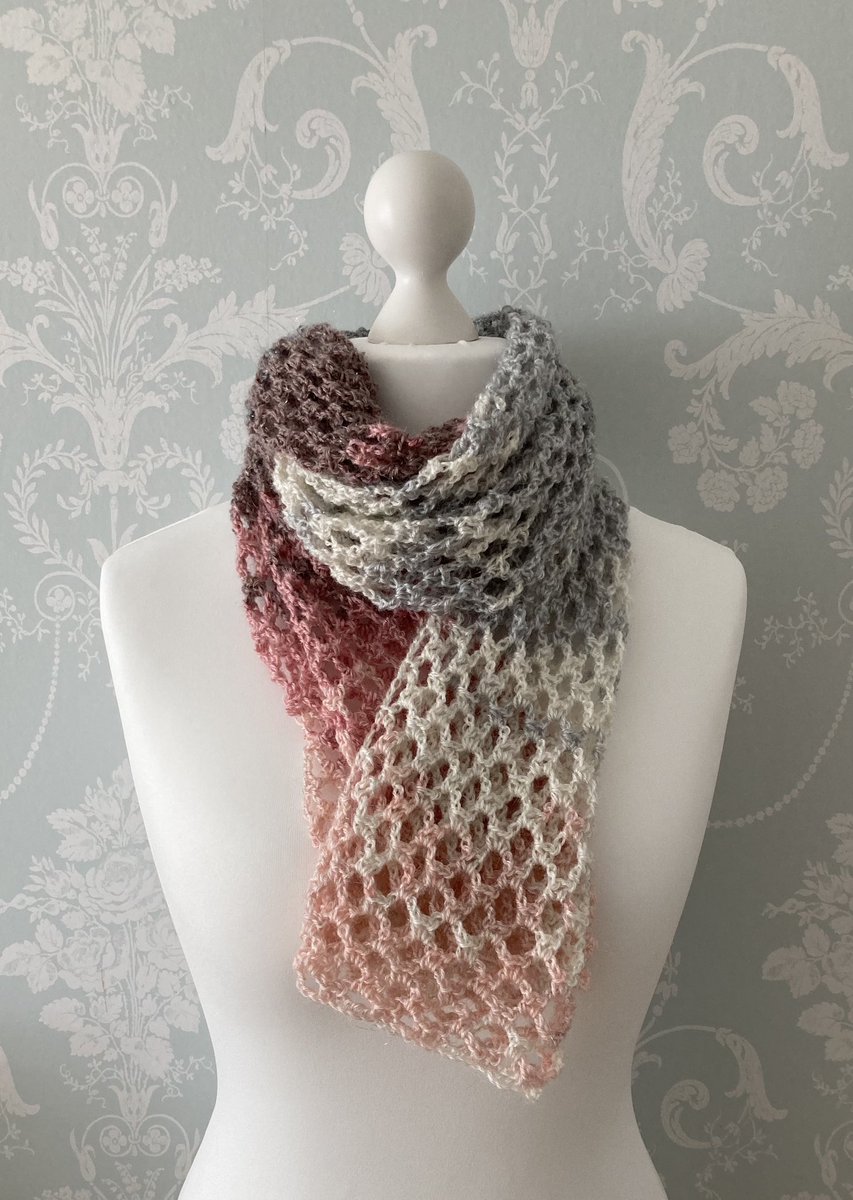 New item added to my shop. Perfect as a lightweight wrap in summer but also as a cosy scarf in the cooler weather. @BritishCrafting #thebritishcrafthouse #tbch #shoptbch #tbchseller #handmadeintheuk