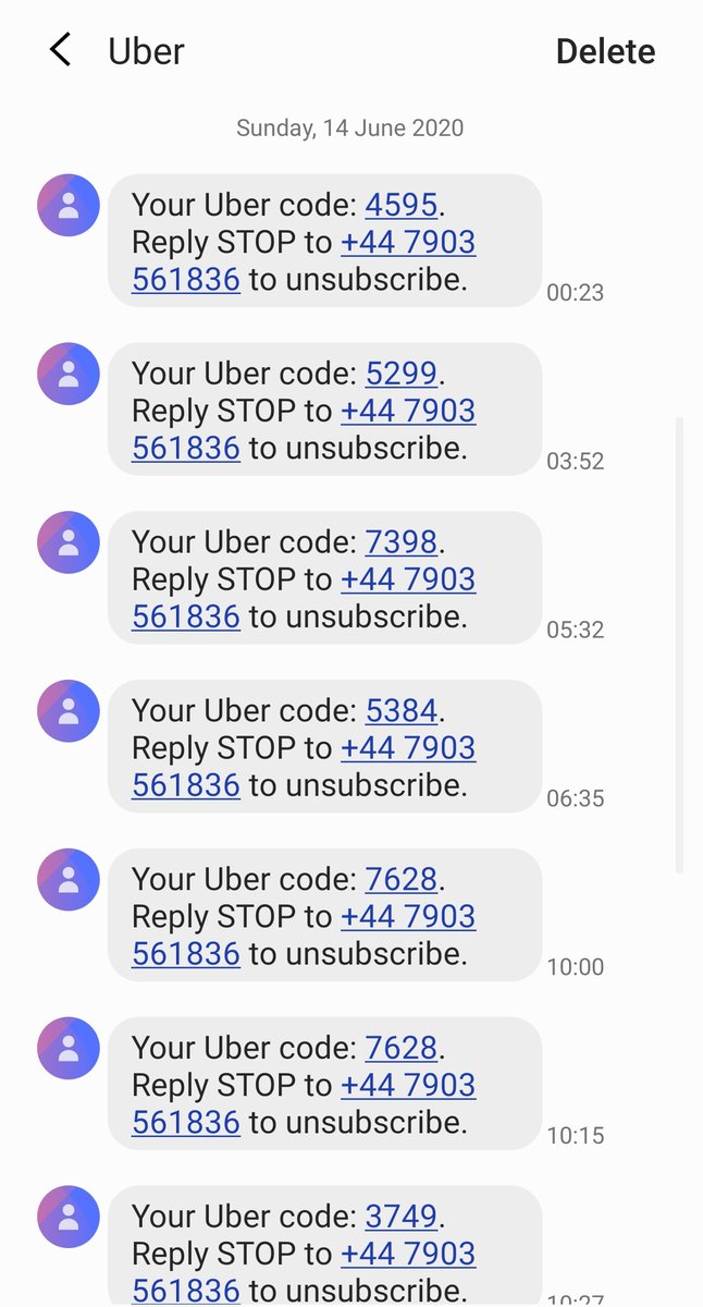 Anyone else getting bombarded with #uber #phishing scam texts? Anybody got any bright ideas to stop it?