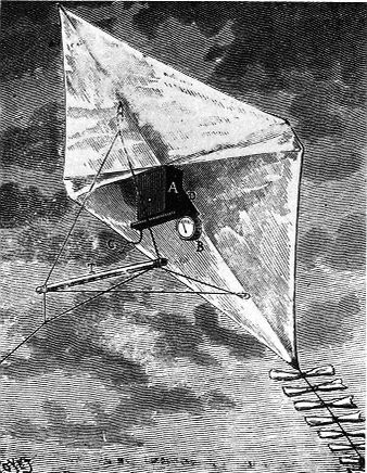 Vio que se había usado un globo aerostático tripulado (Gaspard-Félix Tournachon "Nadar", 1858) y sin tripular: una cometa (Arthur Batut, 1888) o un cohete (Alfred Nobel, 1897) para tomar fotos desde el cielo y pensó que...