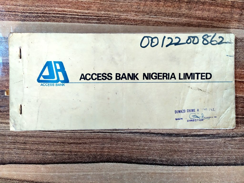 I saw old passbooks from UBA & Access Bank dating back into the early 80's. See how large these things are.
