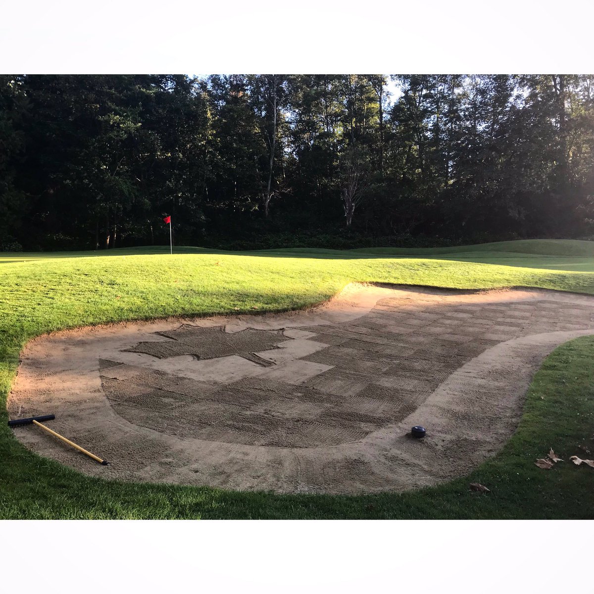 Let’s see everyone’s creative bunkers! 

Here’s a couple we’ve done at my course last season....
#golf #turf #golfcourse <a href="/WomeninTurf/">Women in Turf</a>