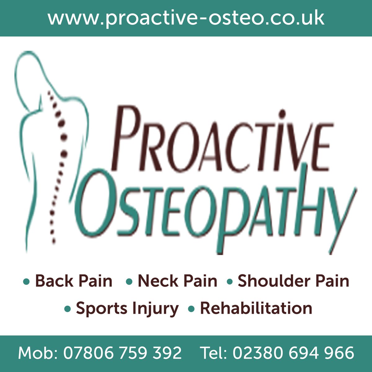 ProactiveOsteo's tweet image. Hi are moving to a new premises in Fair Oak. Will be open on 6th July. We still in Hedge End to end of June. Contact us if you need help or easily book on line and select location proactive-osteo.co.uk/bookings
