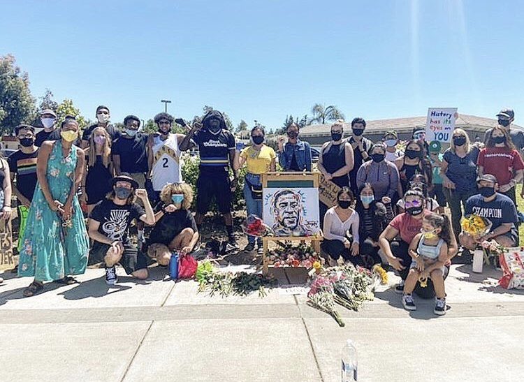 KUYA_540's tweet photo. Paintings by yours truly to commemorate the lives of Breonna Taylor and George Floyd. This was a KUYA collaboration with the Chino Hills Protest group. #BlackLivesMatter #BreonnaTayor #georgefloyd https://t.co/U4utbOKwrp