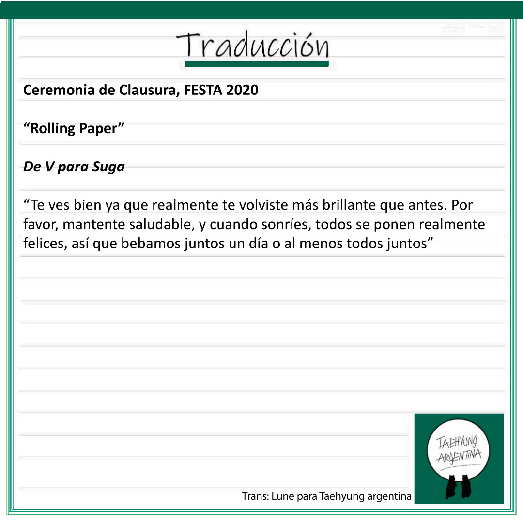 Tae_Argentina's tweet photo. 140620 | TRADUCCIÓN
Traducción en las imágenes de lo que #V le dijo a #Suga
#BTS #BANGTAN #BTSARMY #뷔 #TAE #태 #김태형 #V #7thToEternityWithBTS
@BTS_twt
cr:BTSARMY_Salon// Taehyung Argentina
~🌙 https://t.co/jBczHNwMFR