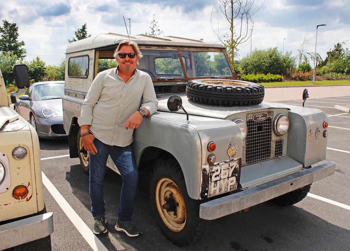 According to a Facebook ‘memory’, three years ago today I gave @charleyboorman a mini tour of the Trans-Africa Land Rover. Strange - he doesn’t look bored so I clearly didn’t talk enough! @Biketruck #serieslandrover #landroverseries2