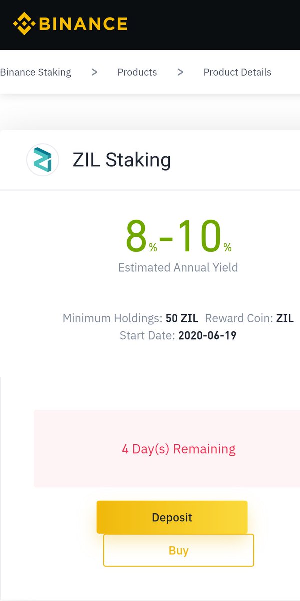 TONYThomasin's tweet photo. From 19.06.20!  you could stake your @zilliqa on @binance. #ZIL #blockchain #staking #Zilliqastaking https://t.co/nSGkBjOgHe