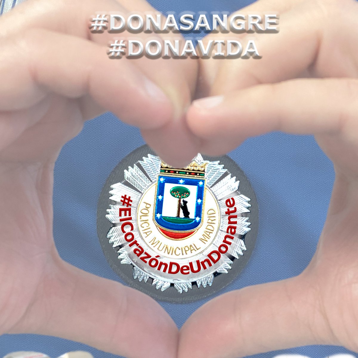 policiademadrid's tweet photo. Hoy es el #DiaMundialDelDonanteDeSangre 

Para lo que ya donáis, enviaros un sincero agradecimiento; para los que aún no, animaos: quince minutos de tu tiempo pueden significar años de vida para otra persona.

@Madridonasangre 
#DonaSangre https://t.co/5fOVWzdlvV