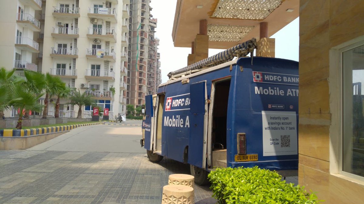 MyFusionHomes's tweet photo. Again and again Fusion Residents are thankful to @HDFC_Bank for arranging #MobileATM van for our residents.
A special thanks to Kamal Ji from HDFCbank and @SumitBasoyaIND for help.
#HDFCCares
#StayHomeSaveLives
#TogetherWeCanBeatCorona https://t.co/0VzPTIs8FG