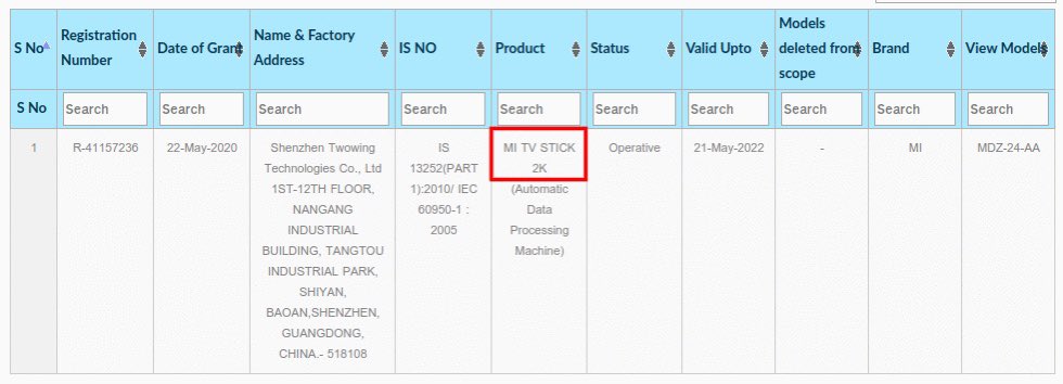 Gaddamvaasu's tweet photo. Soon We Can Expect #MiStick In #Indian  Market To Compitate #AmazonFireTvStick it Appears On #BIS  Certifization
#Xiaomi #Mi #Redmi #AmazonPrimeVideo https://t.co/GCBMCji8O4