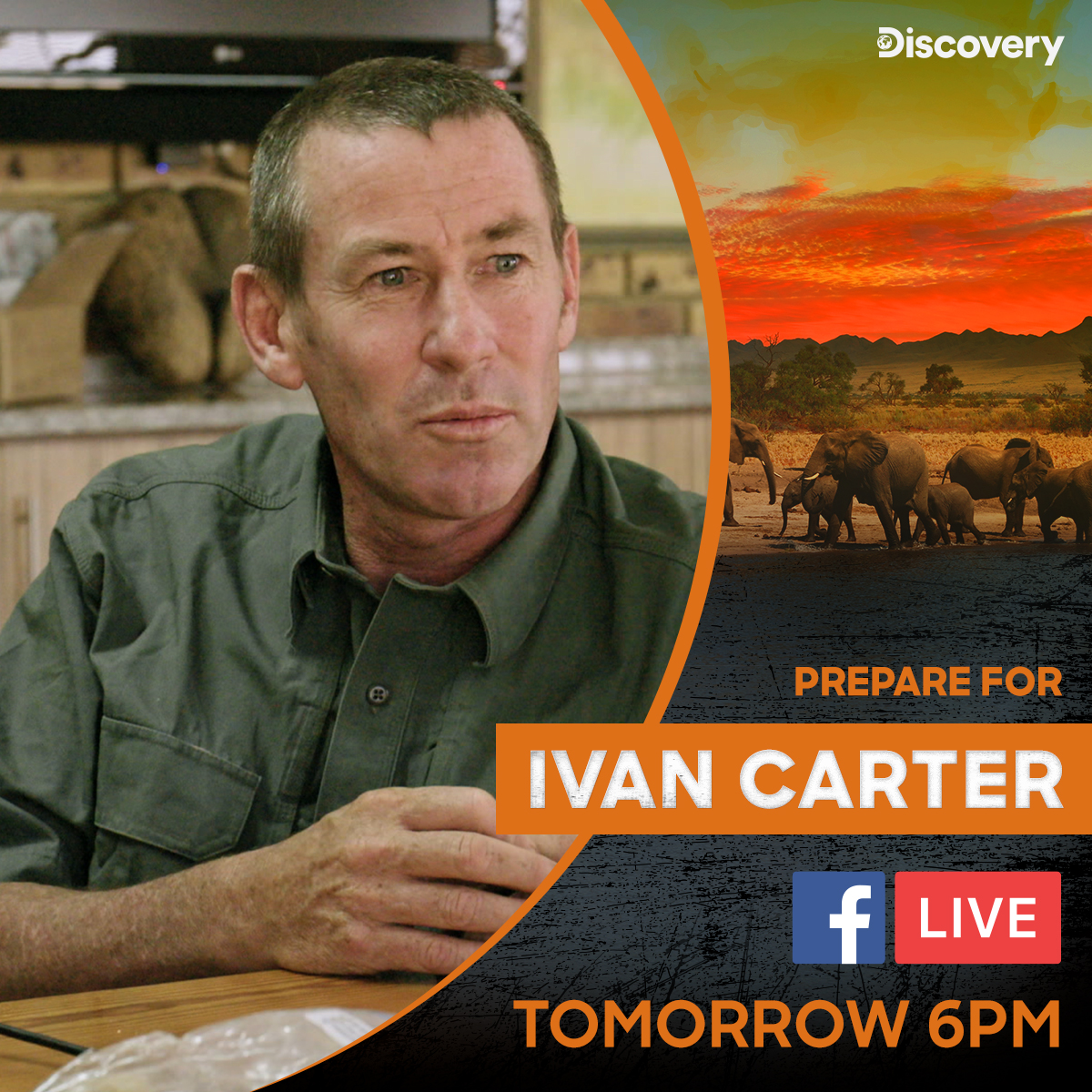 DiscoveryIN's tweet photo. Ivan Carter has spent years on the front lines of the wars being waged against wildlife in Africa. Hear his story and have your questions answered when he goes LIVE on our Facebook page tomorrow at 6 PM.
#CartersWar https://t.co/obN3MfEIHR