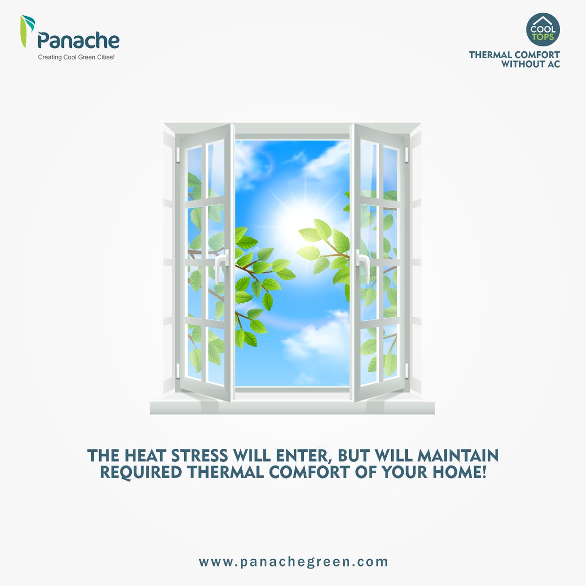 panachegreens's tweet photo. "The Heat Stress will enter, but will maintenance Thermal Comfort of your home!
Cool Tops promises to maintain the required Thermal Comfort of your home.
Call NOW - 91 99251 88046
For More Info Visit Our Website : https://t.co/V1665tQMMg
#CoolTops #CoolRoofsVadodara https://t.co/dUg5no2ktY