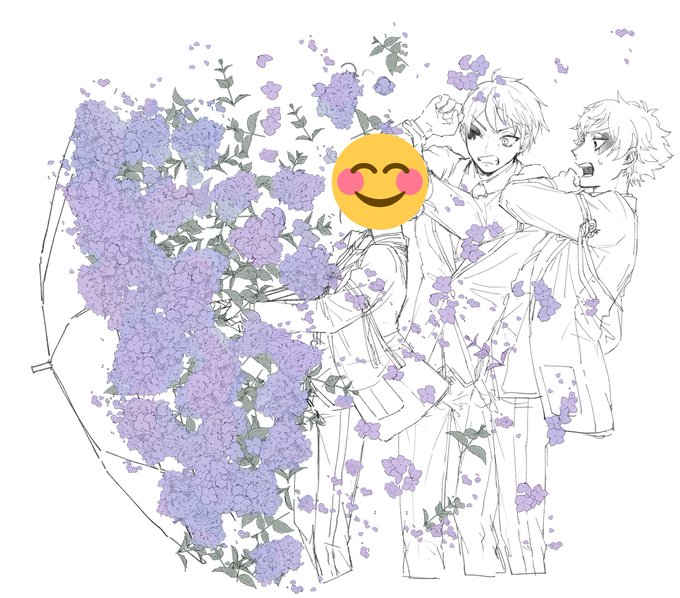 「紫陽花 学生服」のTwitter画像/イラスト(古い順)