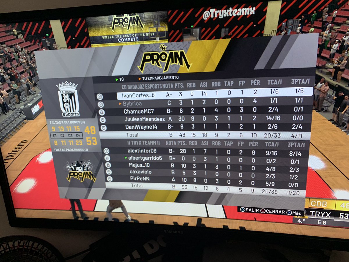 Buena segunda jornada de nuestros compañeros en la liga <a href="/MMLeague2k/">Mamba Mentality League</a>, contra un rival que se lo puso muy dificil en el segundo partido como es @CDBeSports. Nos vemos pronto compañeros🔜🔥

#Tryxteam