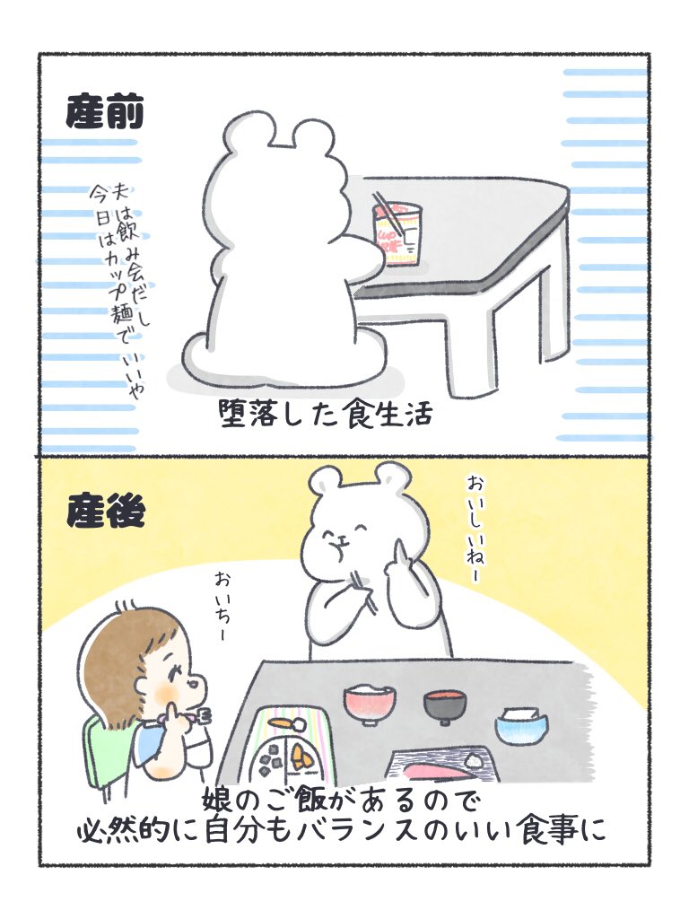 娘のおかげで健康なのかもしれない🙂

#ちとせ育児 #育児日記 #育児漫画 