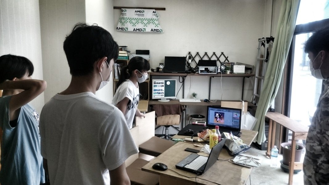 fku_mnk's tweet image. 近接物理開催再開日でした。
#CoderDojo紫雲