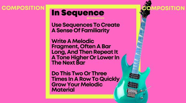Good morning! 👋

Yesterday was very busy and I needed a little break so I’m kicking off Sunday with yesterday’s #composing tip for writing #music! And it’ll be a double whammy as another one will be landing this afternoon! 😁

Hope everyone is having a great weekend! 👍