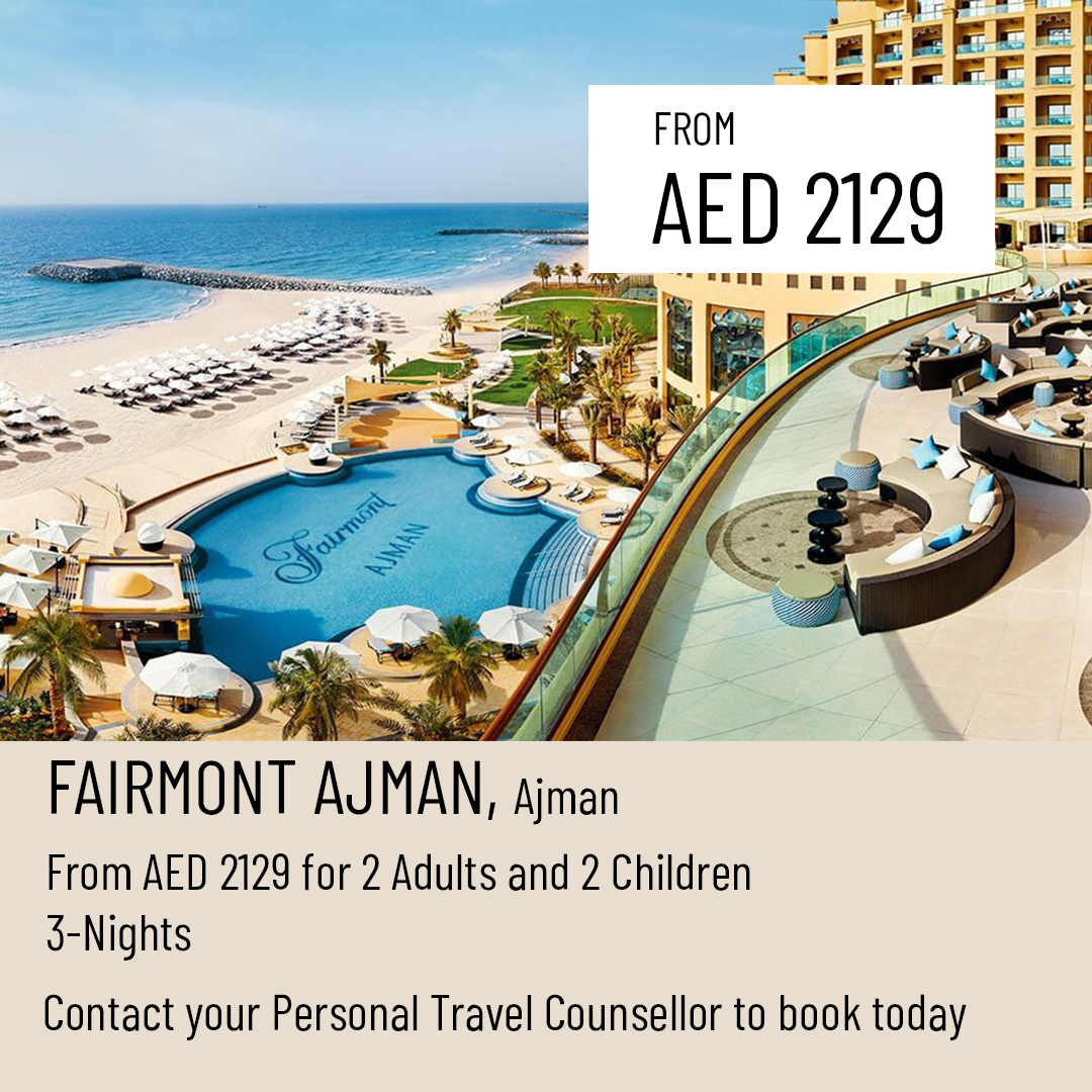 TC_Dubai's tweet photo. Located in the emirate of perennial sunshine and stunning white sand beaches is the Fairmont Ajman, the newest Fairmont flagship in the United Arab Emirates. https://t.co/UBvgVXfIK7