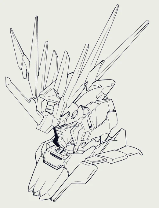 バンシィ。神々しい!
#ガンダムuc  #ガンダム
#ユニコーンガンダム  #獅子の帰還 