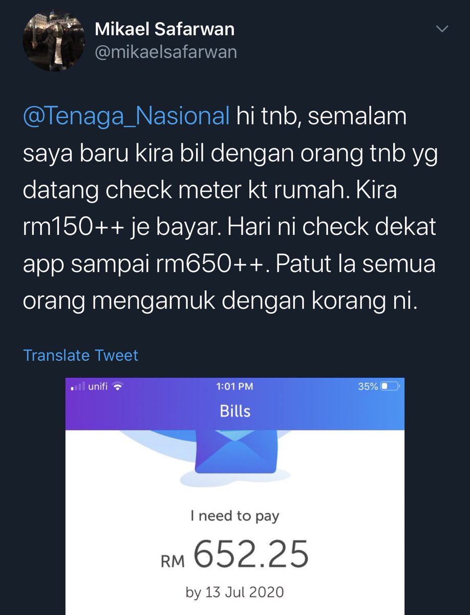 asrulmm's tweet image. Tenaga Nasional spin macam mana pun, kenaikan bil elektrik hingga 600% ni memang tak ada logika. Terima kasih pada kerajaan Abah hangpa melantik menteri yang salahkan pengguna ‘keliru’ dan timbalan yang baru nak suruh siasat.

Kalau Menteri PH dulu, by now dia serang HQ TNB dah