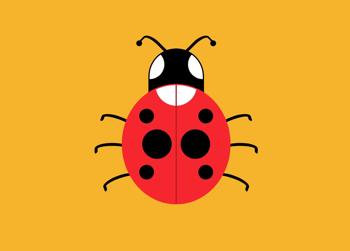 Day 30 - I made a wee ladybug (ladybird to us UK folk) over my morning coffee - inspired by the fact I was also listening to the latest  @LadybugPodcast  Check her out on  @CodePen  https://codepen.io/aitchiss/pen/eYJzywB (and definitely check the podcast out too!)  #100daysProjectScotland
