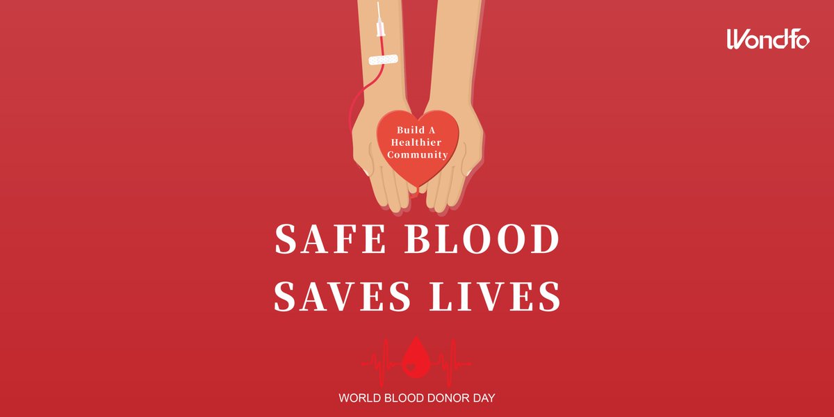 WondfoBiotech's tweet photo. Every Drop of Blood Makes a Difference Between Life and Death. On #WorldBloodDonorDay, we should pay tribute to all voluntary blood donors. Their kindness is improving health for others and saving so many lives in the world. Let’s pass it on. #SafeBloodSavesLives #RacingForLife https://t.co/tRM6e5b5jH