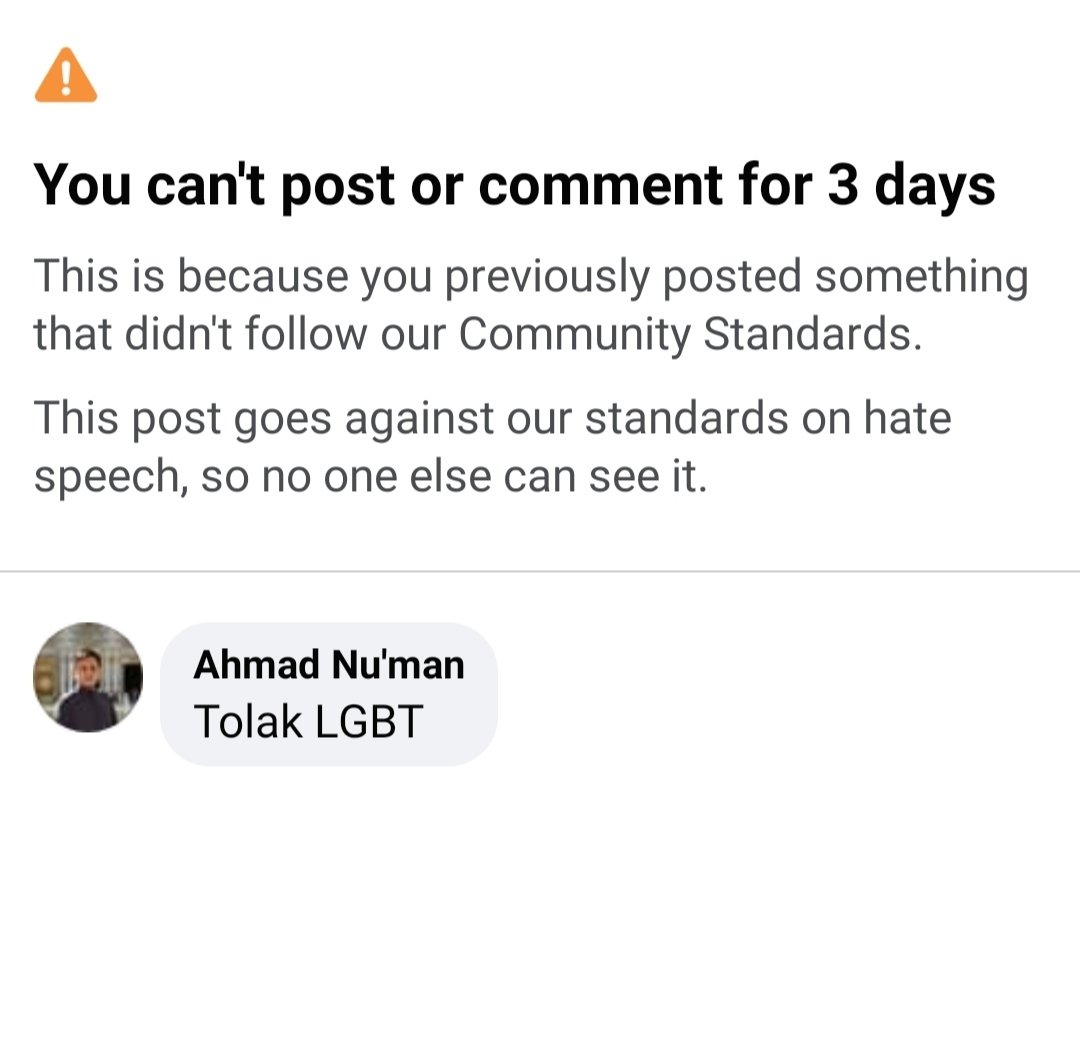 numanmazlan's tweet photo. LGBT is the new tyranny. Freedom of speech is dead. https://t.co/ICzXtLdR8A