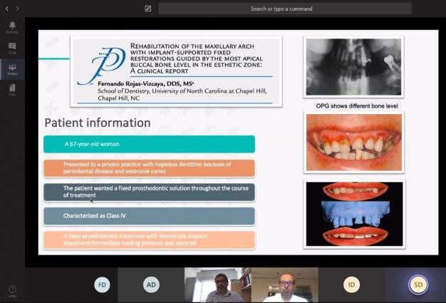 MBRUniversity's tweet photo. Thank you, Dr. Rojas-Vizcaya, for joining our journal club meeting for this month, where our postgraduate dental student Sara Ali presented two papers by Dr. Rojas-Vizcaya, followed by a lively discussion on aesthetic implant dentistry and implant treatment planning.
#MBRU https://t.co/DWvvSqodKc