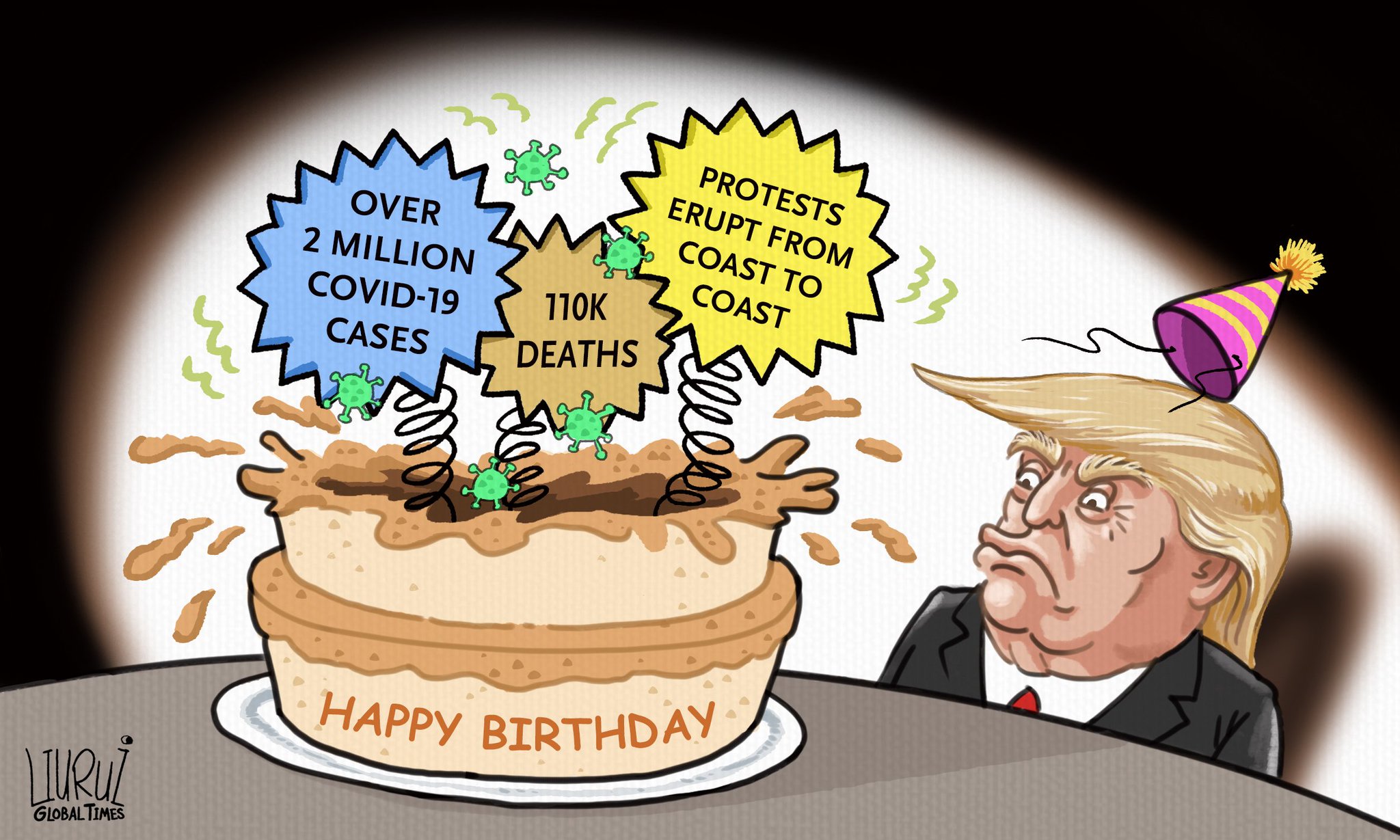 “#GTCartoon: Happy 74th birthday, Mr. President @realDonaldTrump #AllBirthd...