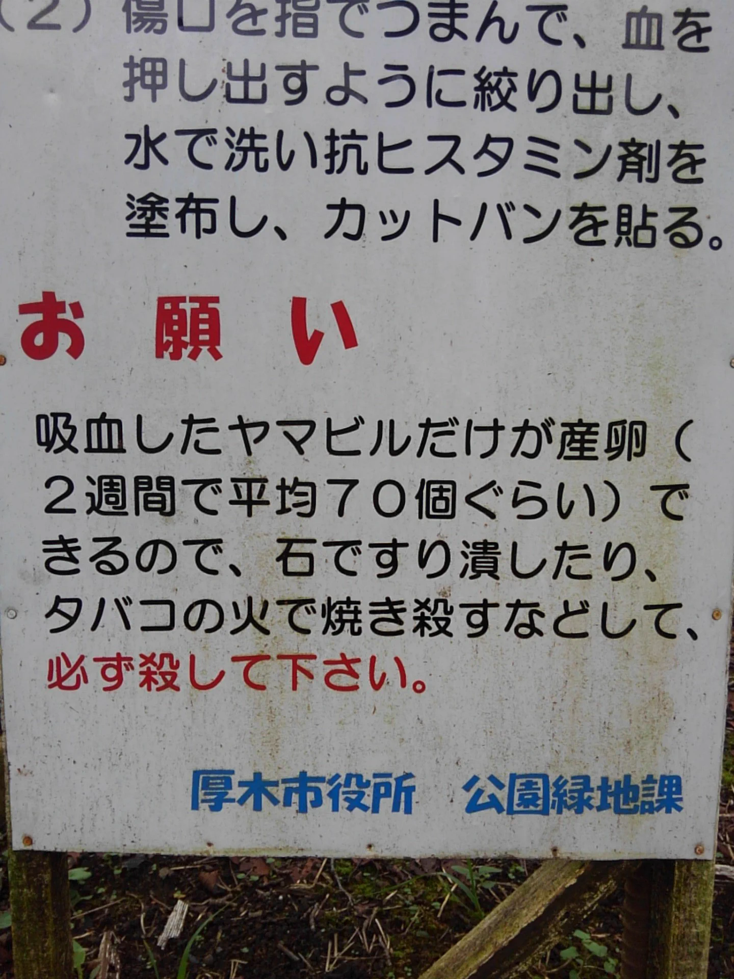 @akki_nyan 数年前に見た、厚木市からの心からのお願いです。 