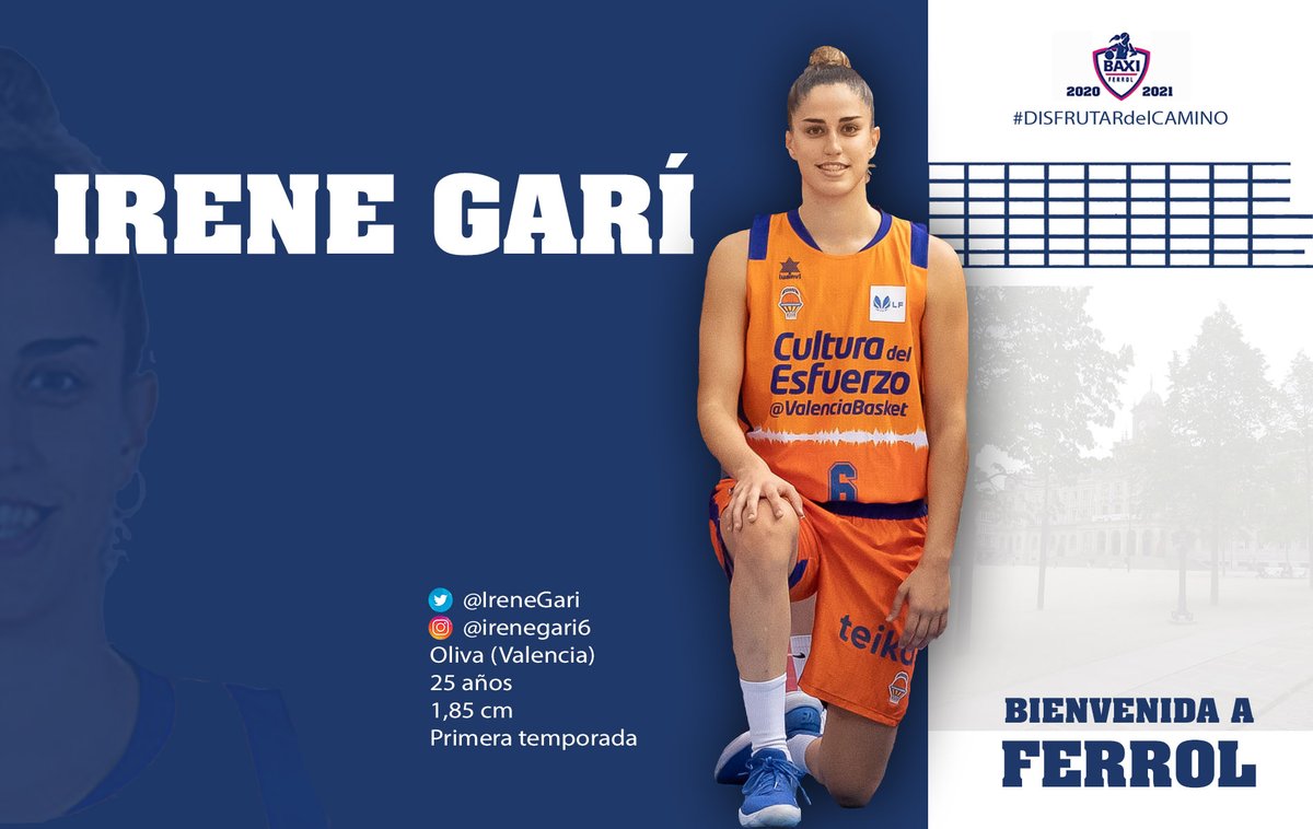 Irene Garí apuesta por el BAXI Ferrol.
bit.ly/3e1M6Iy

“Me considero una jugadora muy comprometida e implicada, que puede aportar mucha intensidad y ritmo al equipo".

¡Bienvenida <a href="/IreneGari/">Irene Gari</a>!

#DISFRUTARdelCAMINO