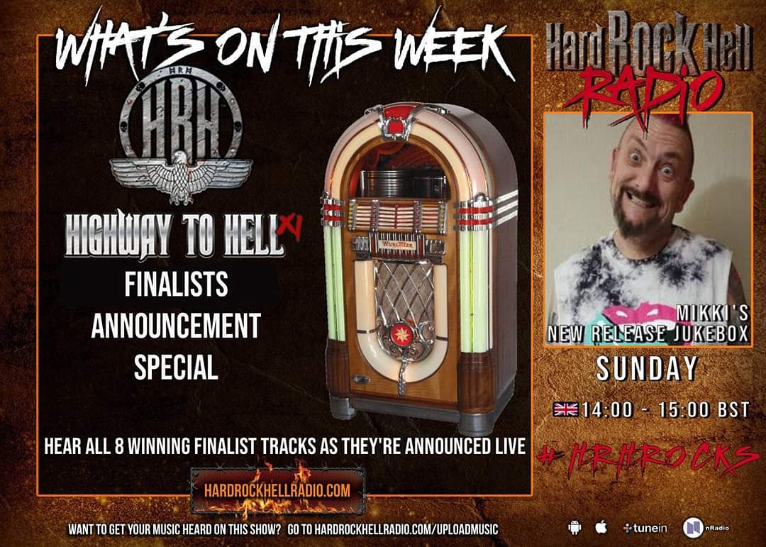 RockMikki's tweet photo. Today at 2pm the Highway To Hell finalists will be announced live on @radiohrh https://t.co/lDbU2CnECI