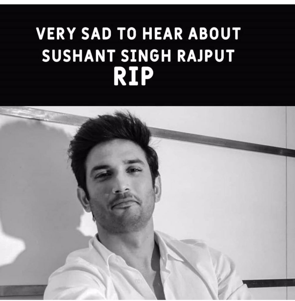 utkarsh_gupta36's tweet photo. You were the one who said that suicide is not the solution to a problem. This is not fair Sushant.
Why..??..Why..??
Everyone is shocked... you will be missed
@itsSSR
#ripsushantsinghrajput
#anothershock https://t.co/7ouYNbrunx