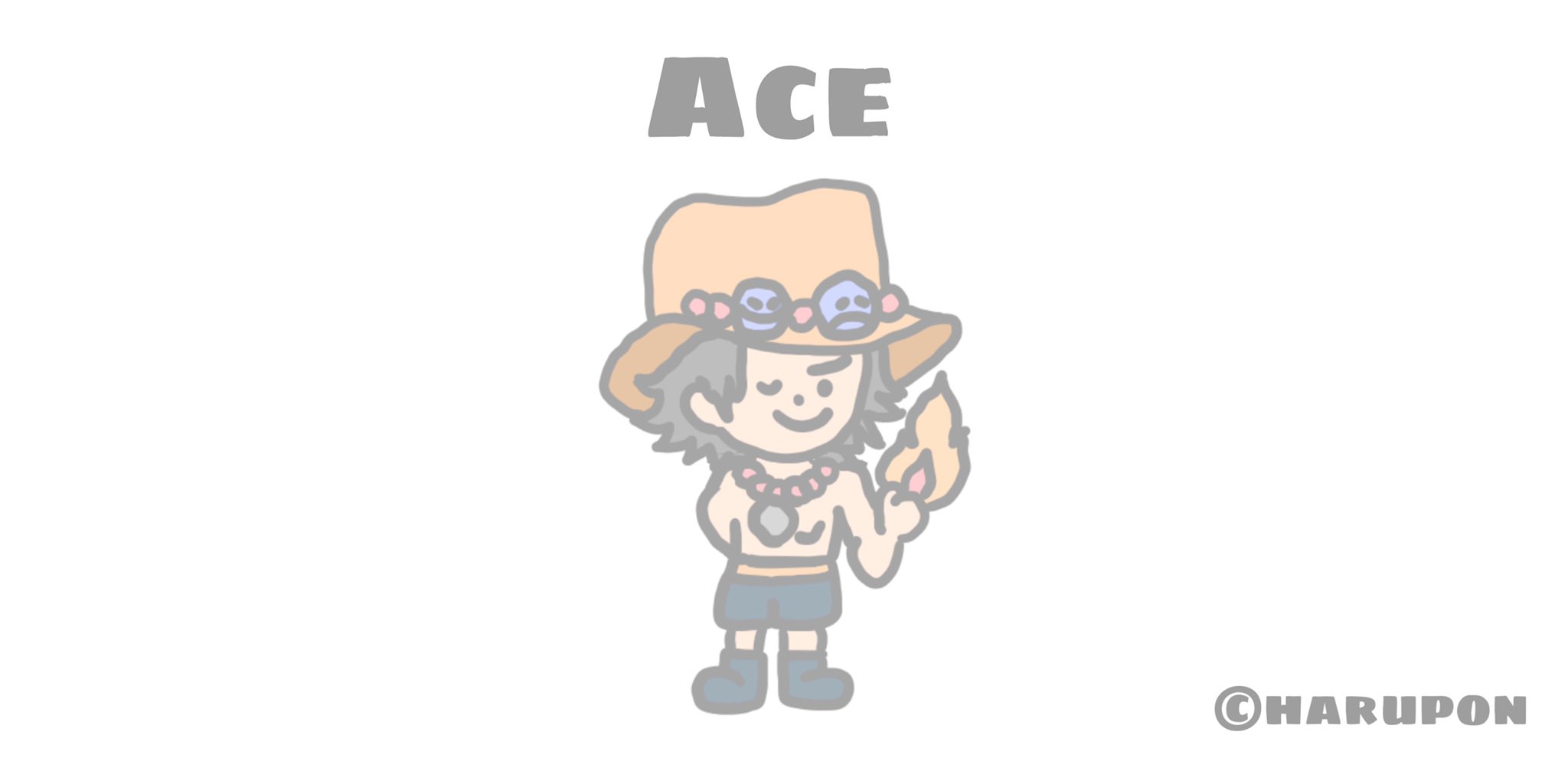 ゆるふわうさぽん エース ワンピース Onepiece エース ワンピースイラスト イラスト 1日1絵 Lineスタンプ T Co Ffcfvgmhns Twitter