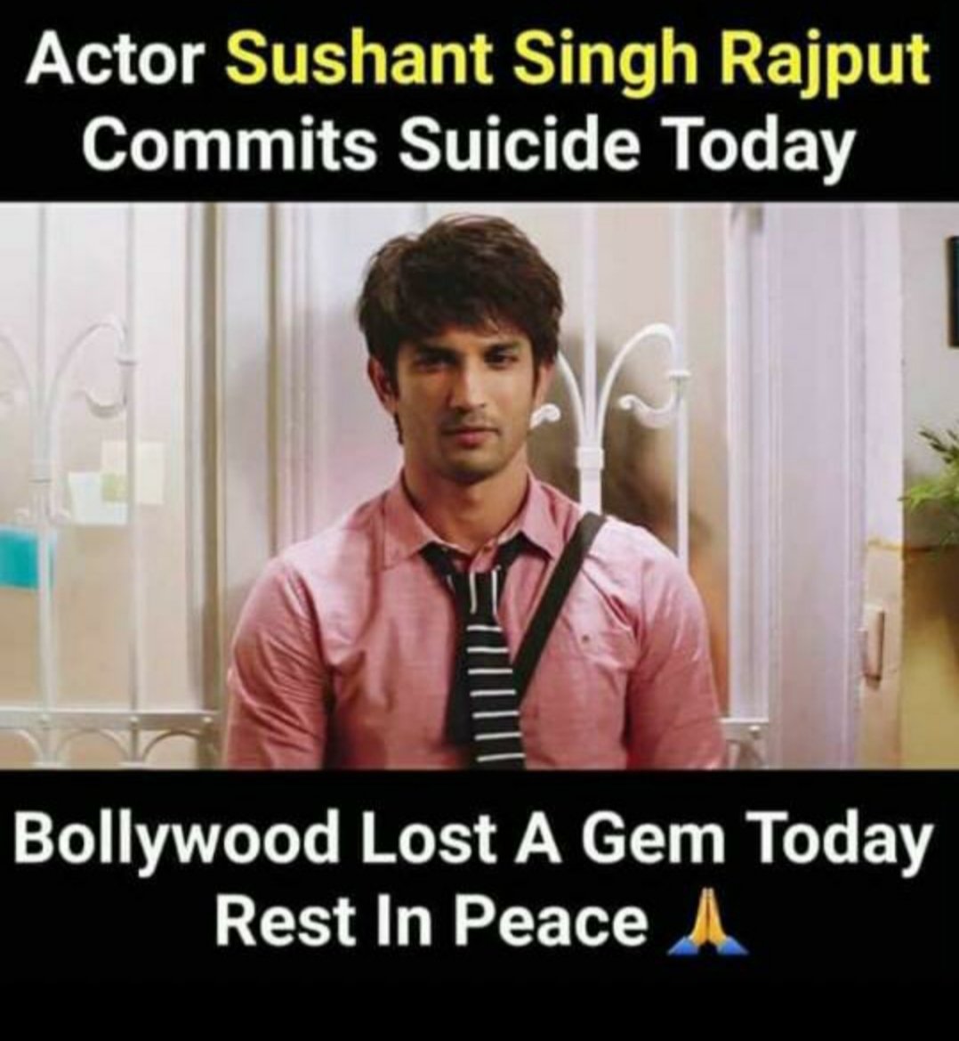 iakashbaghel's tweet photo. RIP #sushantsinghrajpoot 
#sushant https://t.co/UmYdaKiILd