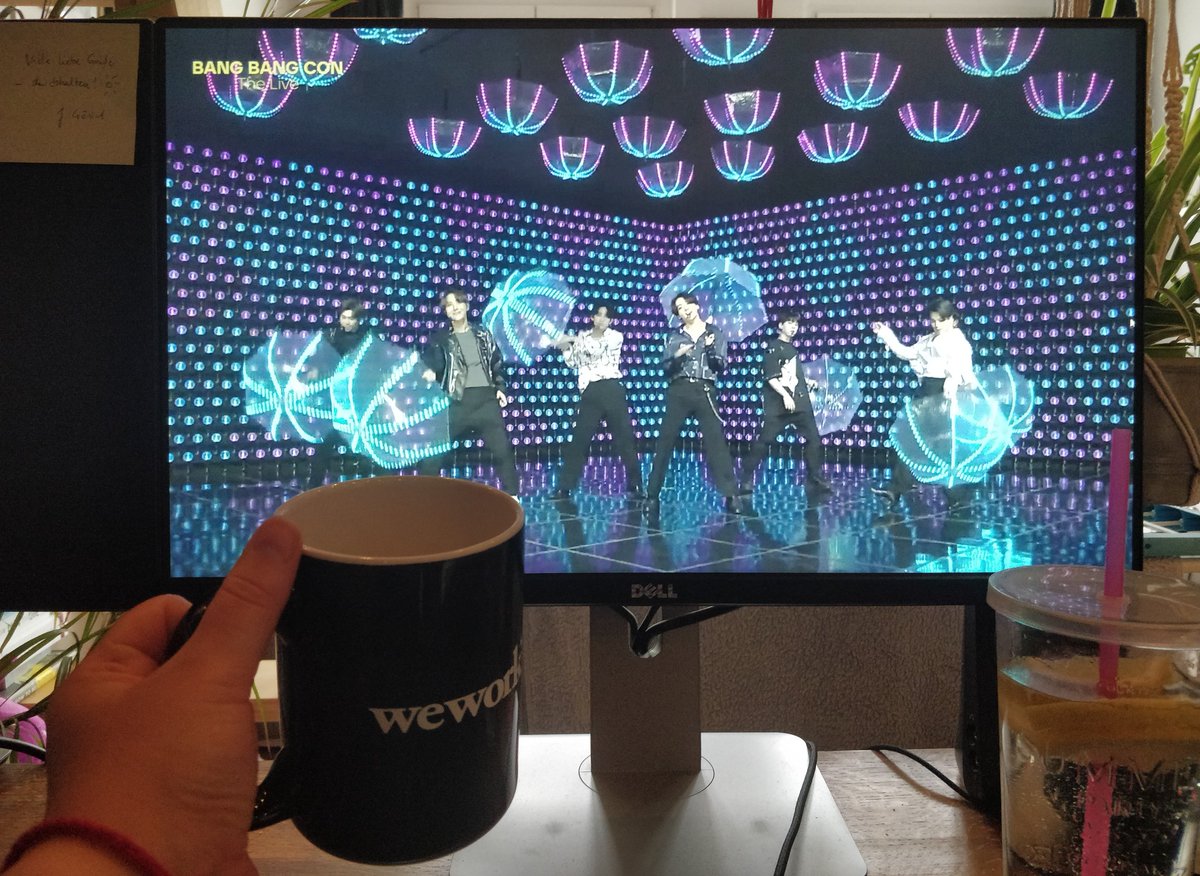 Split Seconds | 넬레 (@_splitseconds) on Twitter photo Concerts in 2020 be like: Coffee instead of beer, 11am instead of 8pm, my room instead of Olympiastadion. But the view is quite good! 💜 #BangBangConTheLive Concerts in 2020 be like: Coffee instead of beer, 11am instead of 8pm, my room instead of Olympiastadion. But the view is quite good! 💜 #BangBangConTheLive