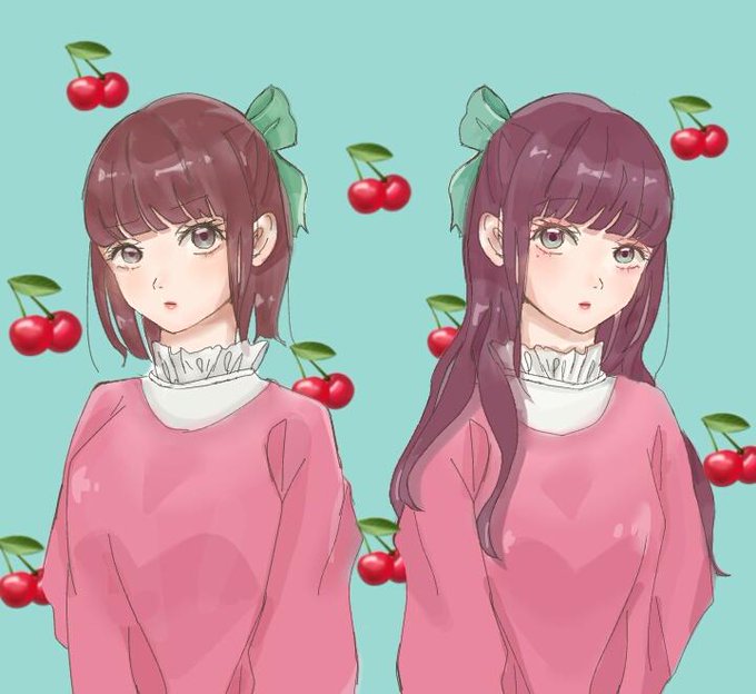 双子イラストのtwitterイラスト検索結果