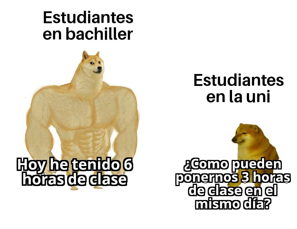 Fav si no aguantas ni 2 horas de clase 😂