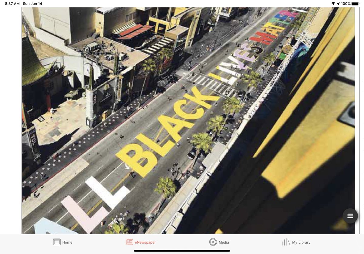 RichardBloom's tweet photo. All Black Lives Matter is the overwhelming sentiment in my Assembly District. Proud to see *this* in the heart of #Hollywood #AssemblyDistrict50 https://t.co/3jKkCynoO4