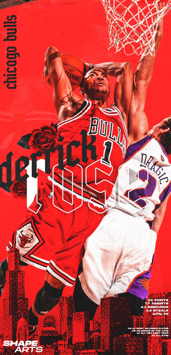 oshapearts's tweet photo. Como eu nunca fiz uma Arte do Derrick Rose, Decidi que a primeira seria de um dos momentos mais icônicos dele, Então aqui Vai. https://t.co/Yl0KpbuNMl