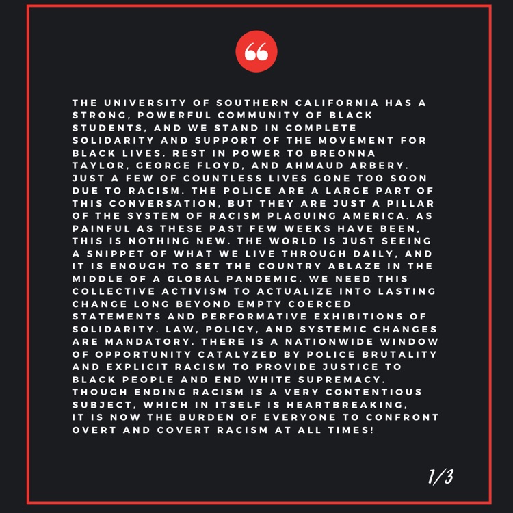 Docta_Rolle's tweet photo. As President of the Black Graduate Student Network at @USC this upcoming school year, I just want to make it known that we are here, and we are in this together. #BlackLivesMatter #BGSN https://t.co/vs7apcit2h