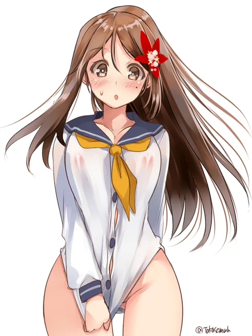 天城「いつもの改より隠れてますね…」
#艦これ版深夜の真剣お絵描き60分一本勝負
#艦これ版真剣お絵描き60分一本勝負_20200614 

しれー!伸びちゃう!! 