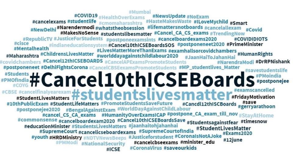 tibrewal_sweta's tweet photo. #CancelICSEBoardExams
#Cancel10thBoards #Cancel10thICSEboards
#StudentsLivesMatter #CancelISCboards #Cancel_exams2020
@Francis_Joseph  @arvindrtiwari @anjanaomkashyap @aajtak @ndtv @CMOMaharashtra @DrRPNishank @HRDMinistry @Iamtssudhir @AUThackeray https://t.co/d8ZnUI92IV