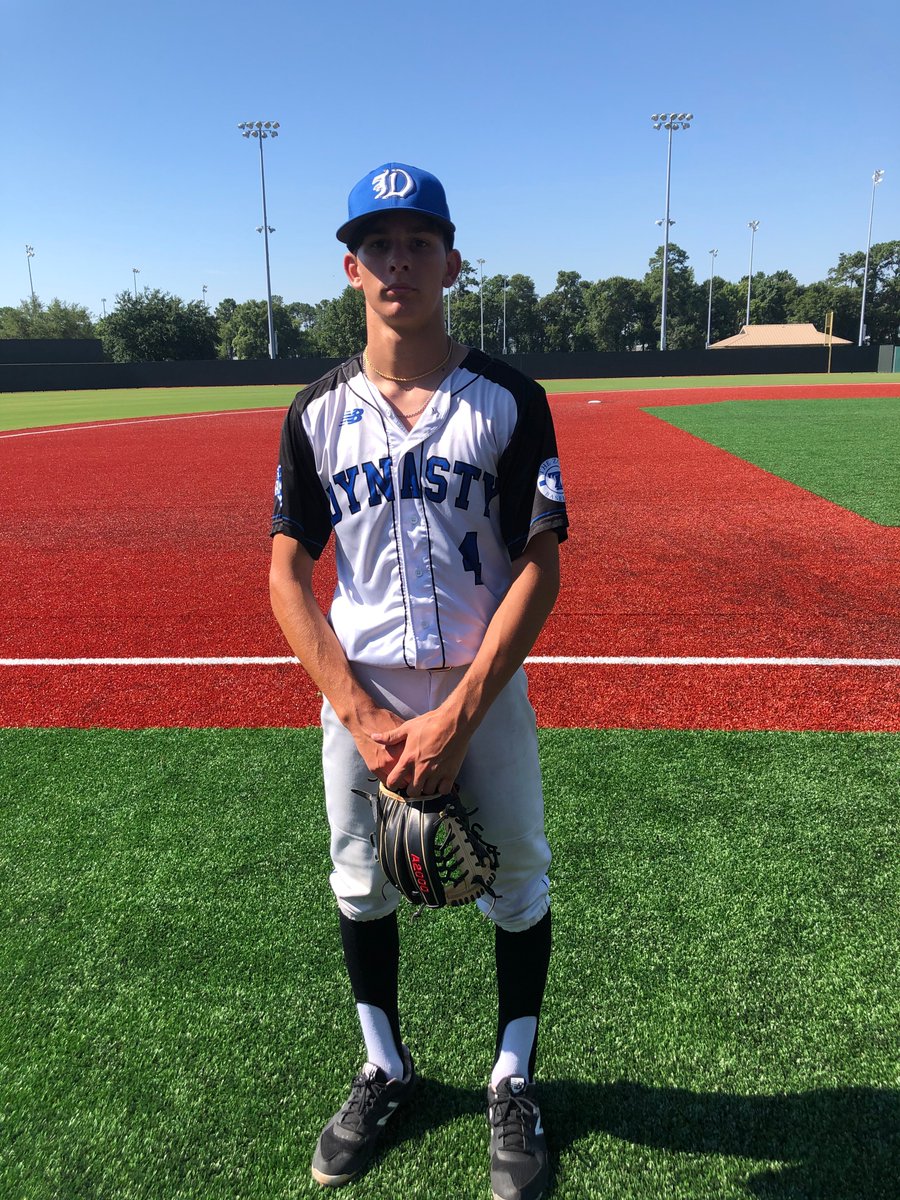 2DsportsbsbLA's tweet photo. Final: @DynastyShowcase Black 2021 5 - @LonestarBSBclub National (Moench) 2

Prime Performers: Tyler Seek 6.0 IP (CG), 6 K, 2 ER
Riley Bender 2B, 1B, 2 RBI
#PrimePerformer #SWShootout https://t.co/IUy2KV4qkM