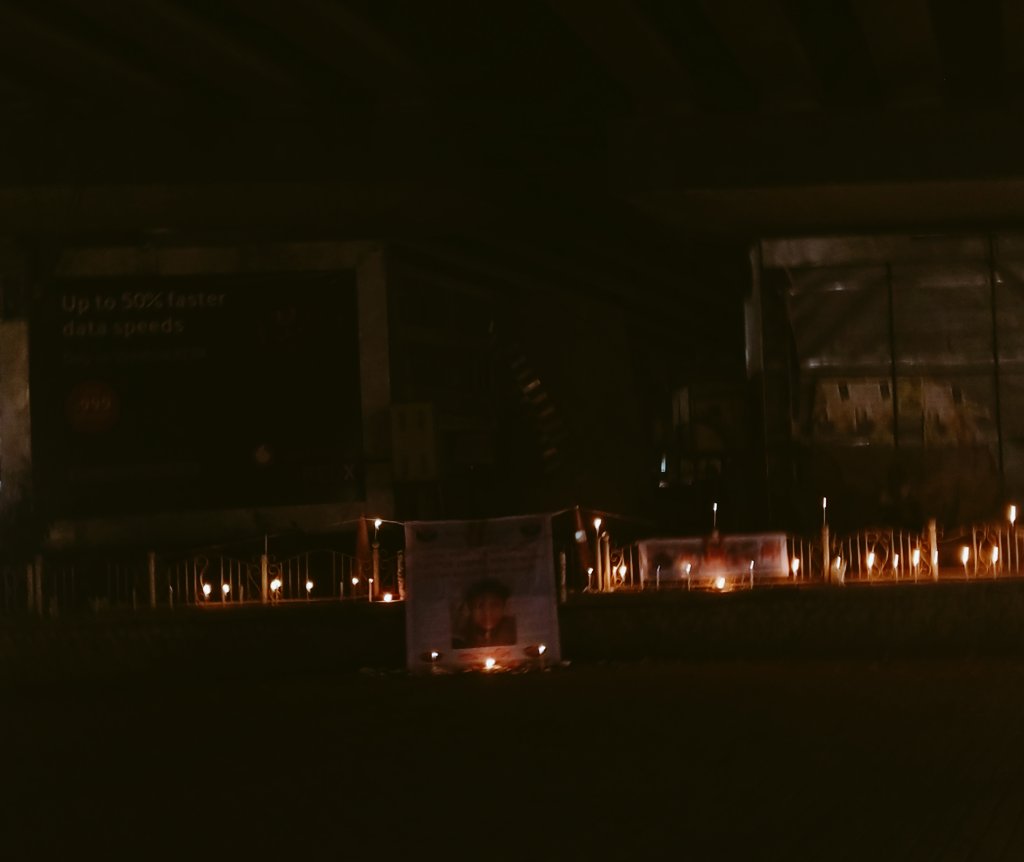 DhanrajDoley's tweet photo. Paid homage alongside the members of Takam Mising Porin Kébang, Guwahati City Committee to pay homage to the lost soul- Rituparna Pegu who was murdered barbarically in the streets of Guwahati.
#JusticeForRituparnaPegu 
#Justice4RituparnaPegu https://t.co/33gYQHZ4gO