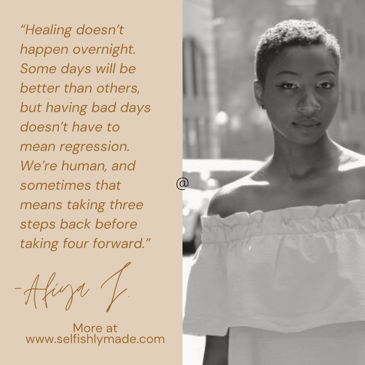 SelfishlyM's tweet photo. New Blog Post! Afiya J. talks through her personal journey in "Healing is Not Linear", Read the full article at https://t.co/jyFXBUTqdS. Link in bio!⁠
⁠
Interested in being #selfishlywritten? Send us a DM! https://t.co/tjjdcMqkyf